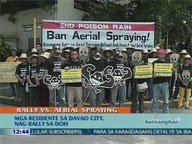  QTV:  Davao City residents rally at DOH over aerial spraying