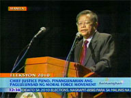  QTV:  SC chief Puno launches Moral Force Movement
