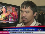  QTV:  MILF turns down Pacquiao as negotiator