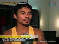 <b>Showbiz Central</b> Pacquiao co-stars with Marian Rivera in new sitcom