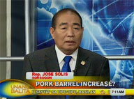 Sorsogon Rep. Jose Solis on pork barrel fund increase