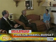 Interview with Emilia Boncodin on foreign travel budget