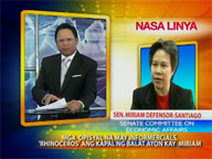 Interview with Sen. Santiago on infomercials probe