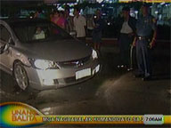 Car slams into center island along EDSA-Cubao