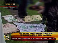 No identities yet for two bodies found tied up with torture signs inside sack in Laguna