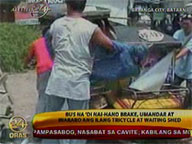 Bus slams into tricycle, waiting shed in Bataan