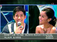 <b> Showbiz Central: </b> Aljur and Kris in 'Don't Lie to Me'