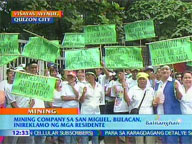  QTV:  Residents up in arms vs mining company in San Miguel, Bulacan