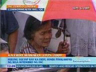  QTV:  INC members catch last glimpse of leader Ka Erdy