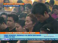 <b>QTV:</b> Kris attends Mass for Cory in Balanga, Bataan