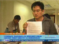  QTV:  Courage files complaint vs Mikey Arroyo before Ombudsman