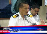 <b>QTV: </b>Ship captain blames strong winds for Superferry 9 tragedy