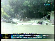  Wrath of Ondoy:   Wall in Corinthian Gardens in Ortigas collapses