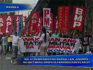  Saksi:  Groups rally to observe 37th anniv of martial law