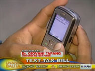 Text Power convenor Dr. Giovani Tapang on text tax bill