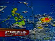 Shallow low preasure area spotted near Mindanao
