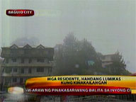 Thick fog blankets Baguio City