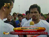 Pacquiao's last training day in RP is at Luneta Park