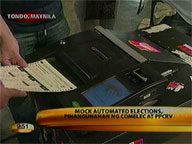 Comelec and PPCRV hold mock automated polls