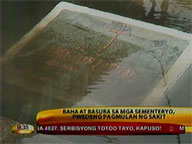Floodwaters, garbage in cemeteries can cause disease