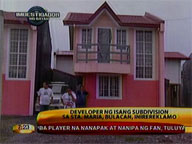 Bulacan developer accused of constructing substandard housing unit