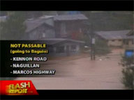 Three major roads to and from Baguio still impassable to vehicles