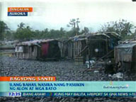   QTV:   Houses in Dingalan, Aurora, damaged by strong waves due to Santi