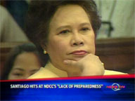 <b>QTV</b> Sen. Santiago says NDCC ill-prepared for storm 'Ondoy'