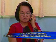  Saksi:  Pres. Arroyo says DPWH ill-prepared for 'Pepeng', rebukes Ebdane