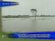  Saksi:  'Pepeng' batters Cagayan, La Union, Ilocos Sur