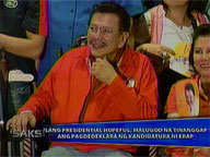  Saksi:  Malaca&ntilde;ang reminds Erap of legal barriers to his candidacy