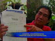  Saksi:  Comelec junks Lozano petition for Erap's disqualification
