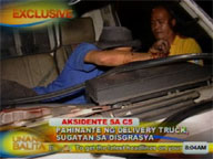 Crew of delivery truck hurt in road mishap in Taguig City