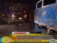 Man dies after being hit by dump truck along Commonwealth Ave in QC