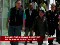 Arroyo arrives from Thailand after attending Asean summit