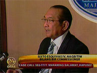 BIR Commissioner Sixto Esquivias IV quits post