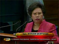 Miriam eyes plunder raps vs govt execs in road tax mess