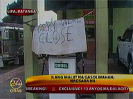 Some small gasoline stations stop operations due to limited fuel supply