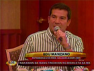 Edu Manzano is Teodoro's VP in 2010 polls