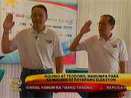 Noynoy, Teodoro vow clean, honest polls