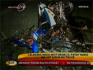 Man on motorcycle dies after being hit by truck in Manila
