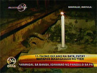 Train runs over, kills 11-year-old child in Sampaloc, Manila