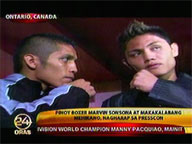 Pinoy boxer Sonsona and Mexican opponent face off in presscon