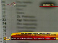 Analysis of data from seized cellphones yield info on Alvin Flores gang