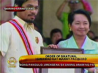Palace confers Order of Sikatuna on Pacquiao