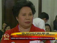 Miriam Santiago, Danny Lim file COCs for senatorial race