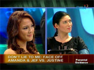 <b> Showbiz Central: </b> Amanda and Jeff in 'Don't Lie to Me'