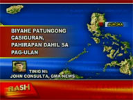Continuous rains hamper travel to Casiguran, Aurora