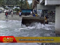 Water level of Bunga River in Dinalungan, Aurora still high