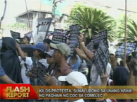 Migrante storms Comelec on first day of COC filing
